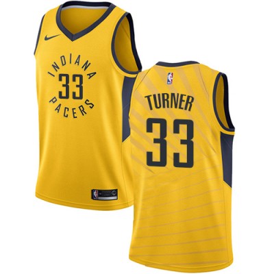 Nike Indiana Pacers #33 Myles Turner Gold Youth NBA Swingman Statement Edition Jersey